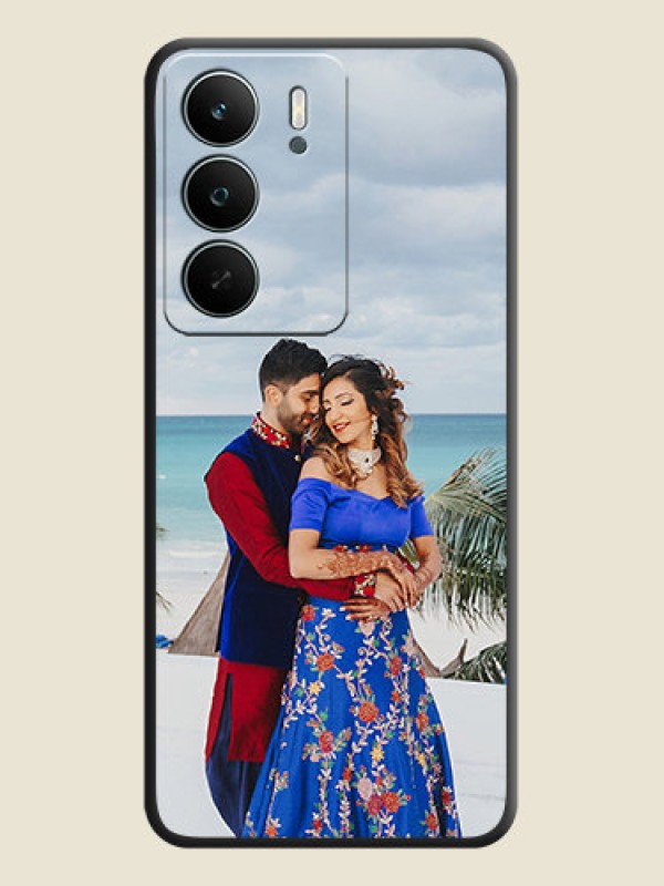 Custom Full Single Pic Upload On Space Black Custom Soft Matte Mobile Back Cover - Realme C71 5G