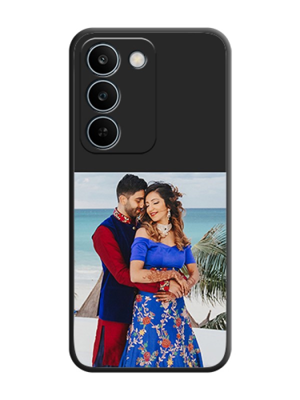 Custom Image Upload With Space Black Color On Custom Soft Matte Mobile Back Cover - Realme C83 5G
