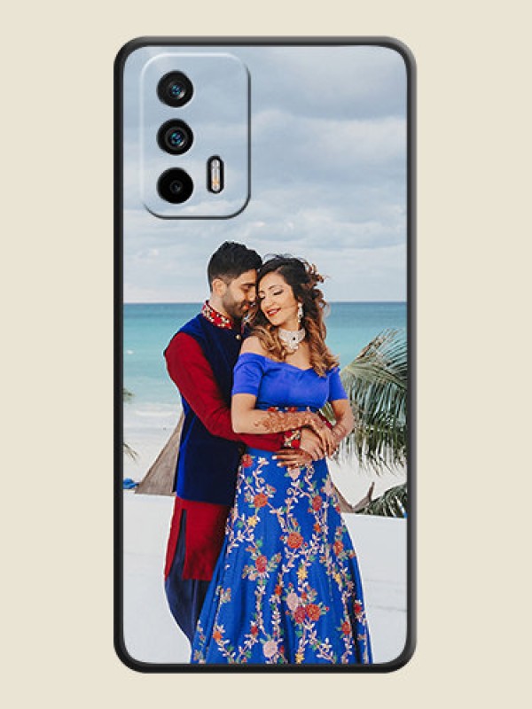 Custom Full Single Pic Upload On Space Black Personalized Soft Matte Phone Covers -Realme Gt 5G
