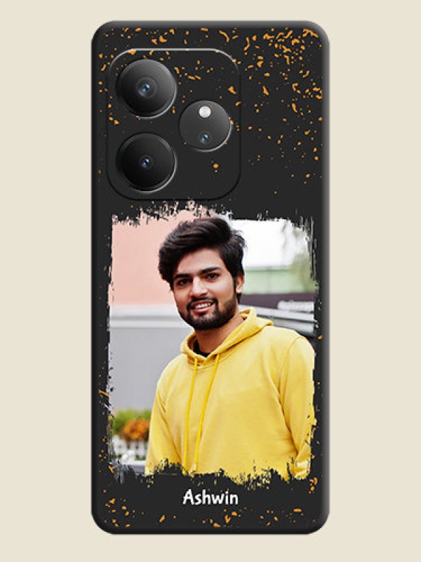 Custom Spray Free Design on Photo On Space Black Custom Soft Matte Mobile Back Cover - Realme GT 6