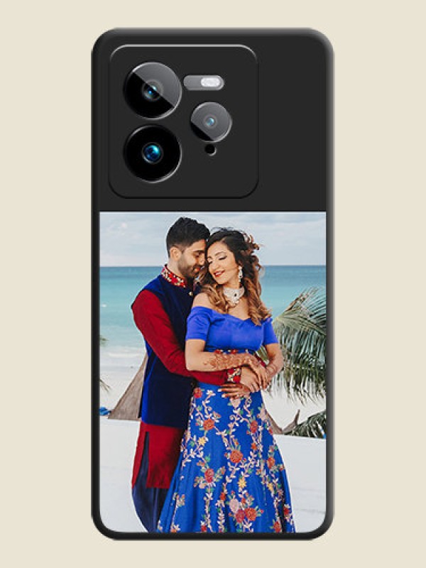 Custom Image Upload With Space Black Color On Custom Soft Matte Mobile Back Cover - Realme Gt 7 Pro
