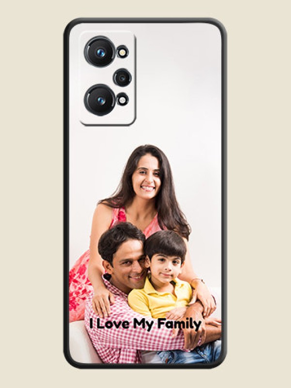 Custom Full Single Pic Upload With Text On Space Black Personalized Soft Matte Phone Covers -Realme Gt Neo 2 5G