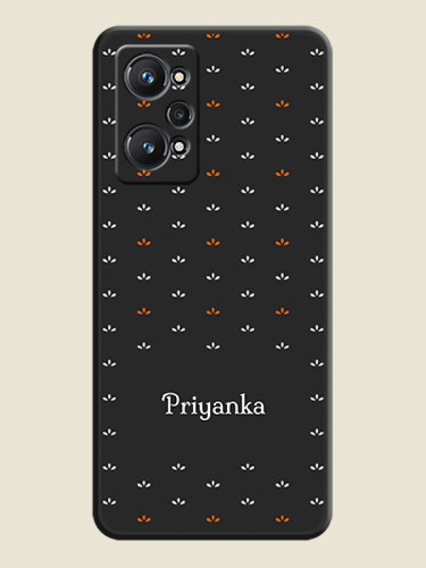 Custom Simple Pattern With Custom Text On Space Black Personalized Soft Matte Phone Covers -Realme Gt Neo 2 5G