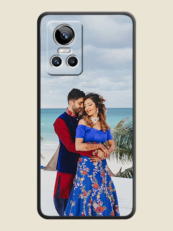 Custom Full Single Pic Upload On Space Black Personalized Soft Matte Phone Covers -Realme Gt Neo 3