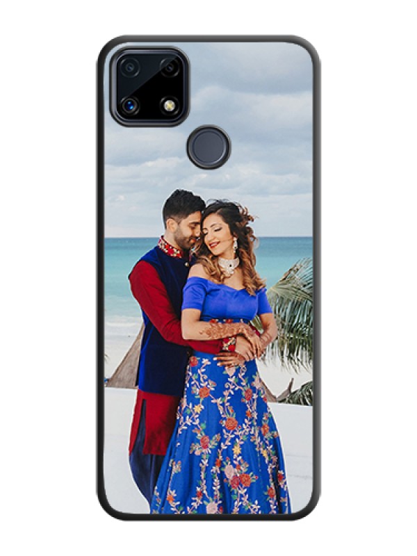 Custom Full Single Pic Upload On Space Black Personalized Soft Matte Phone Covers -Realme Narzo 20