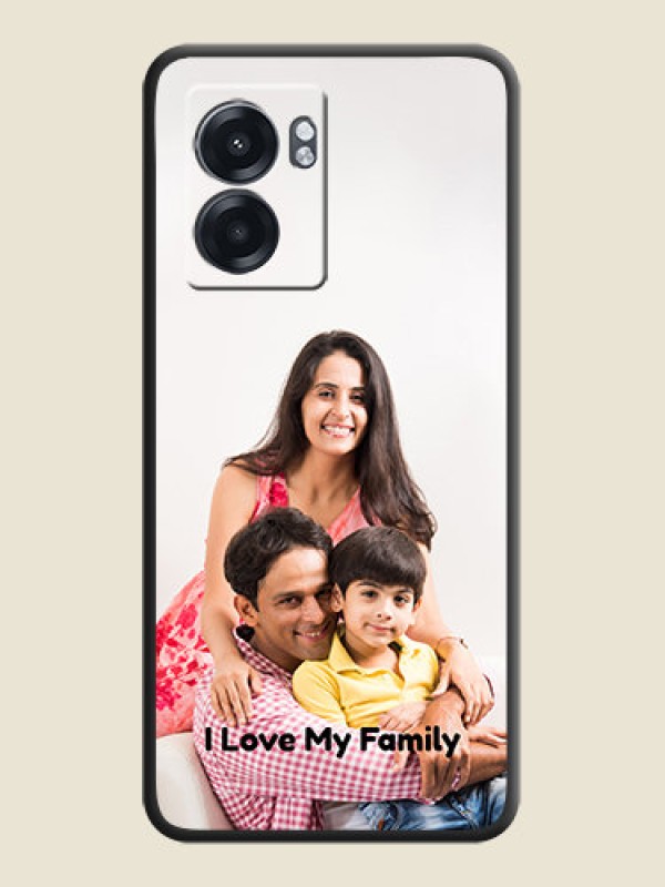 Custom Full Single Pic Upload With Text On Space Black Personalized Soft Matte Phone Covers -Realme Narzo 50 5G