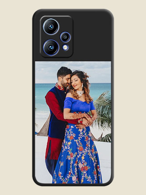 Custom Image Upload With Space Black Color On Custom Soft Matte Mobile Back Cover - Realme Narzo 50 Pro 5G