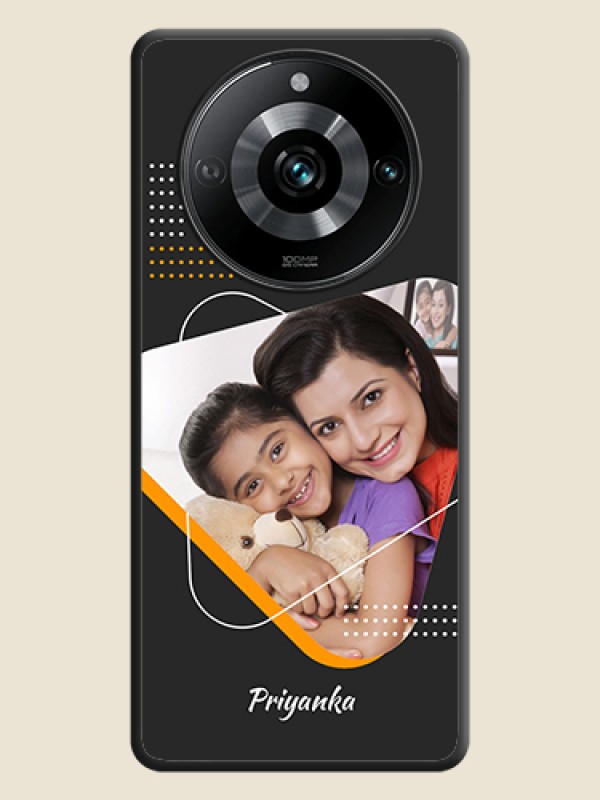 Custom Yellow Triangle - Photo on Space Black Soft Matte Phone Cover - Narzo 60 Pro 5G