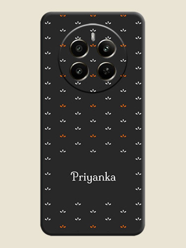 Custom Simple Pattern With Custom Text On Space Black Personalized Soft Matte Phone Covers - Realme Narzo 70 5G