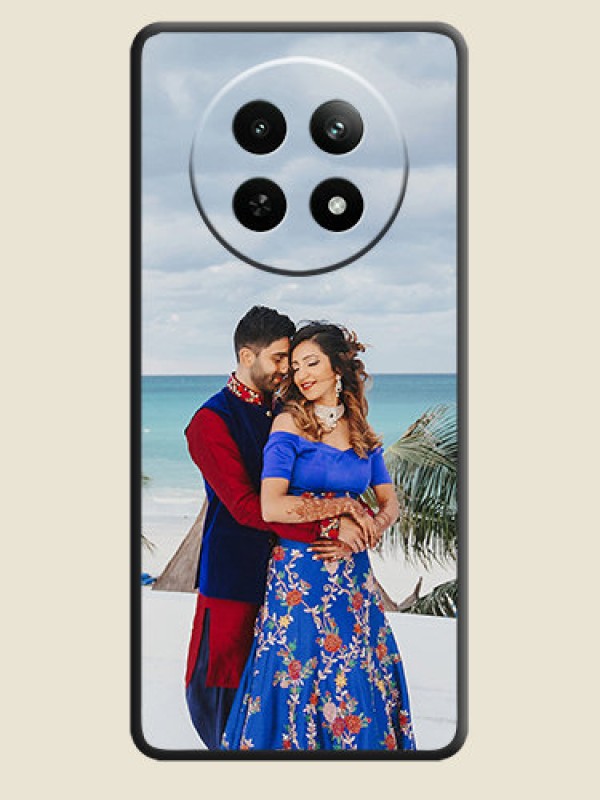 Custom Full Single Pic Upload On Space Black Personalized Soft Matte Phone Covers - Realme Narzo 70X 5G