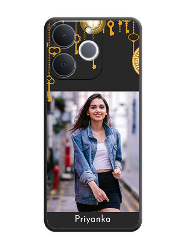 Custom Decorative Design with Text On Space Black Custom Soft Matte Mobile Back Cover - Realme Narzo 80 Lite 4G