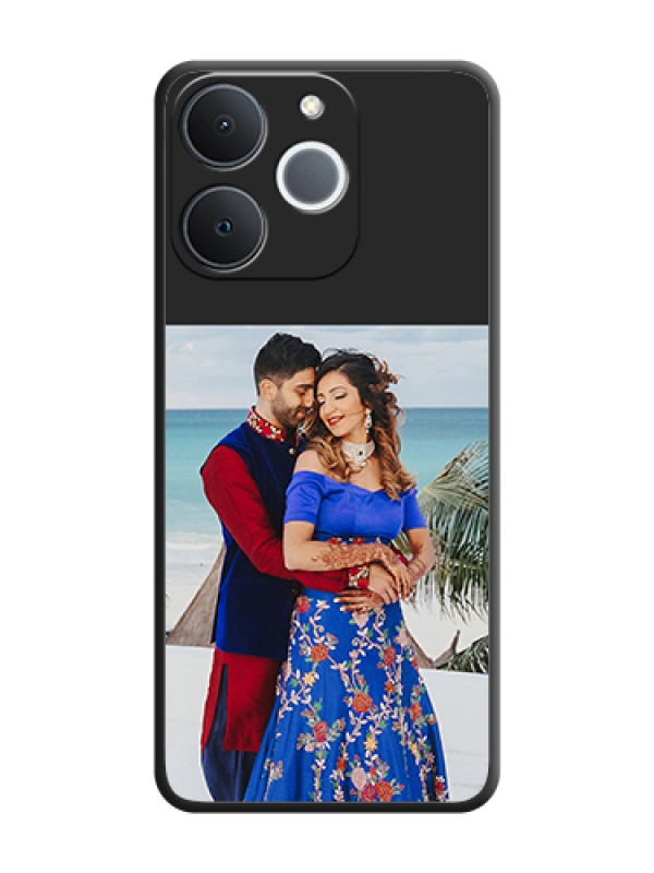 Custom Image Upload With Space Black Color On Custom Soft Matte Mobile Back Cover - Realme Narzo 80 Lite 4G