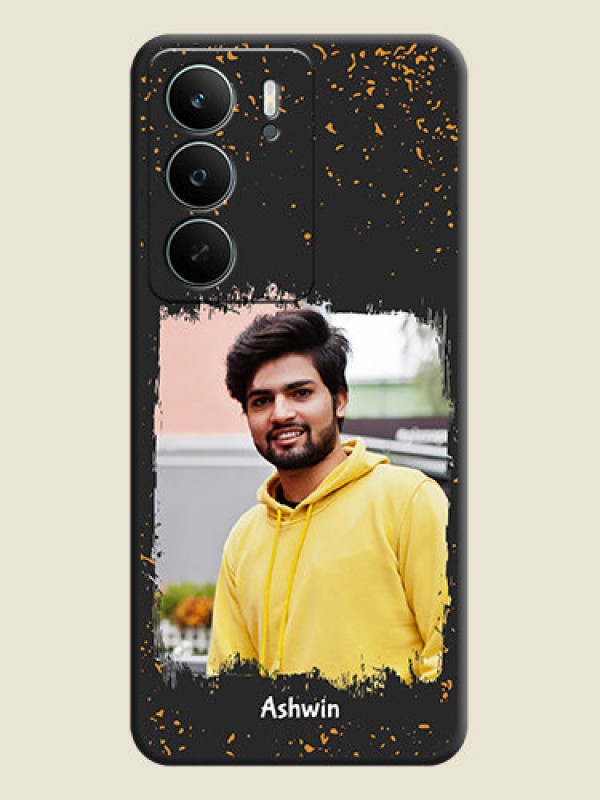 Custom Spray Free Design on Photo On Space Black Custom Soft Matte Mobile Back Cover - Narzo 80 Lite