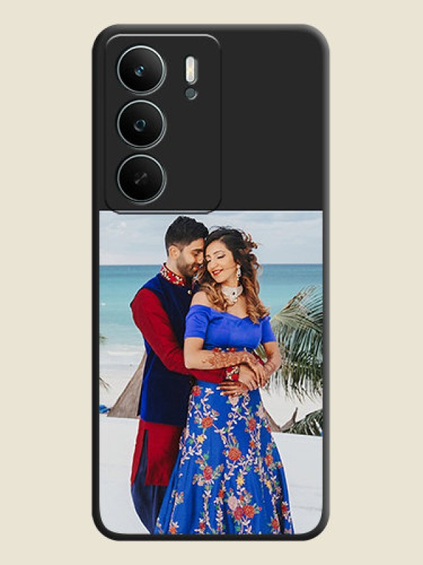 Custom Image Upload With Space Black Color On Custom Soft Matte Mobile Back Cover - Realme Narzo 80 Lite