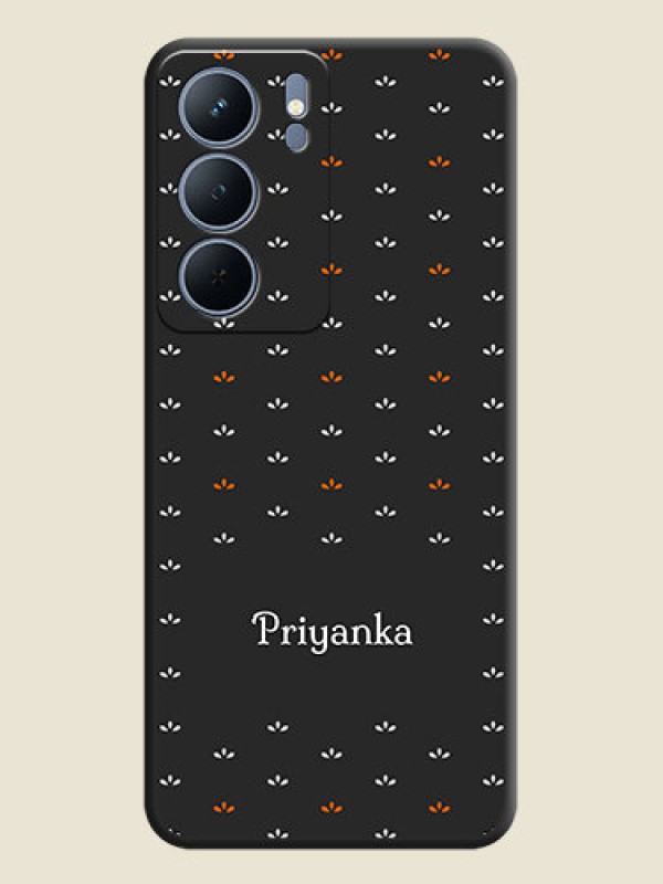 Custom Simple Pattern With Custom Text On Space Black Custom Soft Matte Mobile Back Cover - Narzo 80x 5G