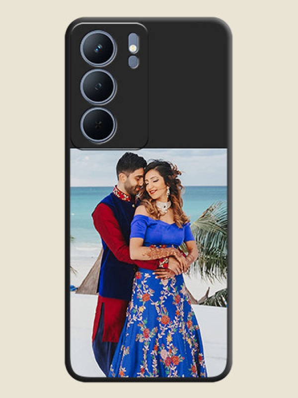 Custom Image Upload With Space Black Color On Custom Soft Matte Mobile Back Cover - Realme Narzo 80X 5G