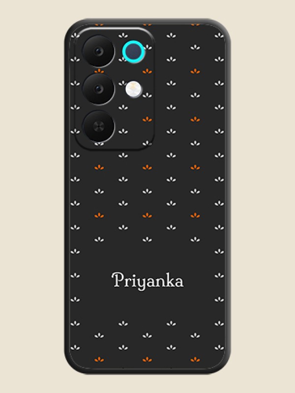 Custom Simple Pattern With Custom Text On Space Black Custom Soft Matte Mobile Back Cover - Realme Narzo 90x 5G