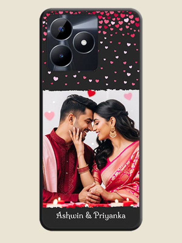 Custom Fall in Love with Your Partner - Photo on Space Black Soft Matte Phone Cover - Realme Narzo N53