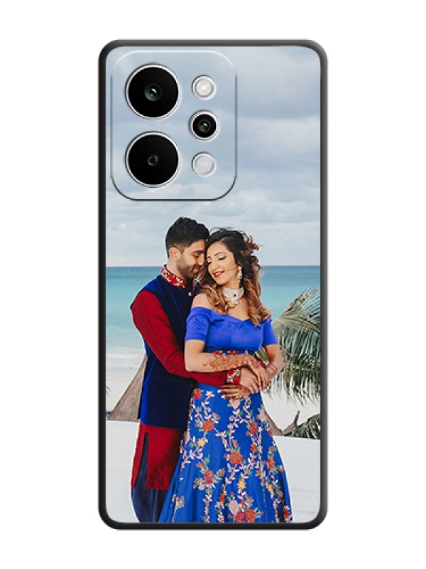 Custom Full Single Pic Upload On Space Black Custom Soft Matte Mobile Back Cover - Realme Narzo Power 5G