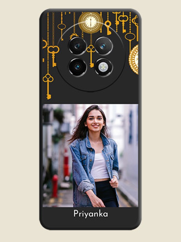 Custom Decorative Design with Text On Space Black Custom Soft Matte Mobile Back Cover - Realme P1 Speed 5G