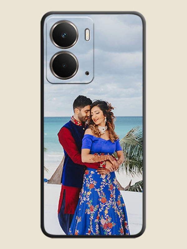 Custom Full Single Pic Upload On Space Black Custom Soft Matte Mobile Back Cover - Realme P3 5G