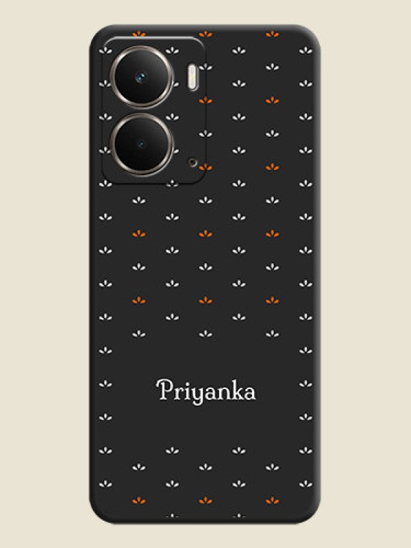 Custom Simple Pattern With Custom Text On Space Black Custom Soft Matte Mobile Back Cover - Realme P3 5G