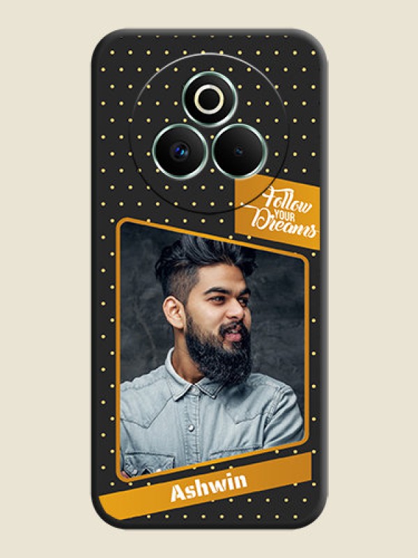 Custom Follow Your Dreams with White Dots On Space Black Custom Soft Matte Mobile Back Cover - Realme P3 Pro 5G