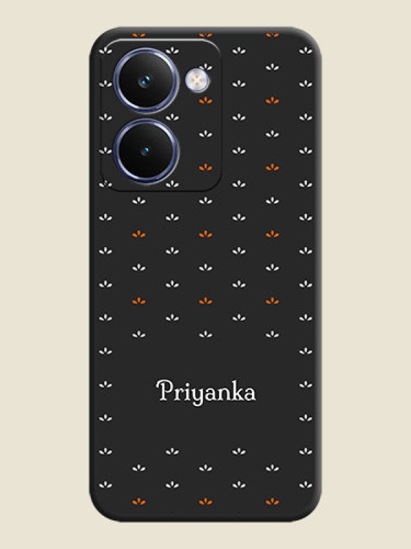 Custom Simple Pattern With Custom Text On Space Black Custom Soft Matte Mobile Back Cover - Realme P3 Ultra 5G