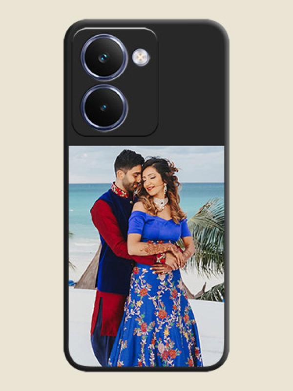 Custom Image Upload With Space Black Color On Custom Soft Matte Mobile Back Cover - Realme P3 Ultra 5G