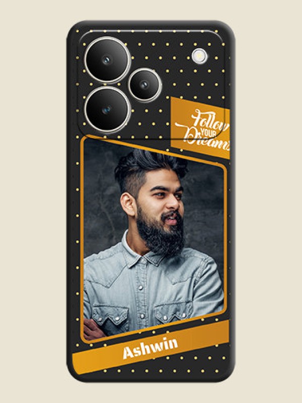 Custom Follow Your Dreams with White Dots On Space Black Custom Soft Matte Mobile Back Cover - Realme P4 5G