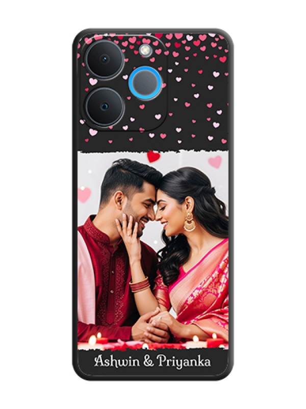 Custom Fall in Love with Your Partner on Photo On Space Black Custom Soft Matte Mobile Back Cover - Realme P4 Lite 4G
