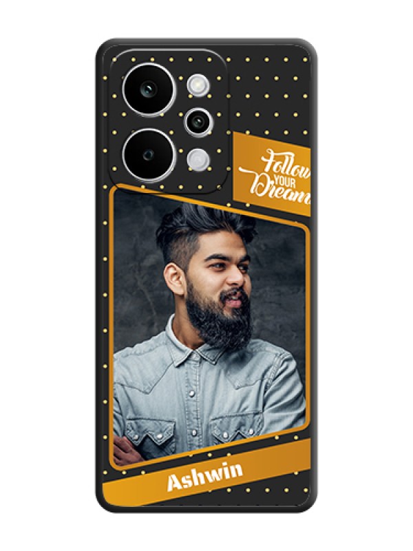 Custom Follow Your Dreams with White Dots On Space Black Custom Soft Matte Mobile Back Cover - Realme P4 Power 5G