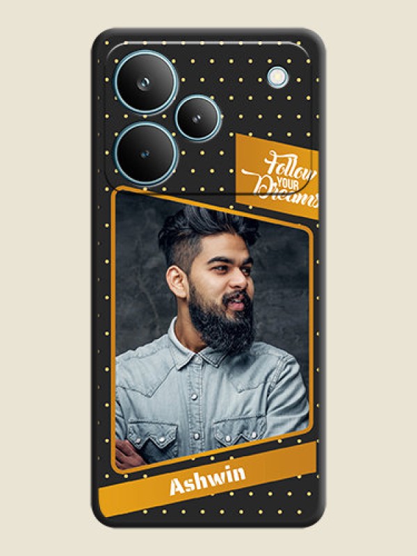 Custom Follow Your Dreams with White Dots On Space Black Custom Soft Matte Mobile Back Cover - Realme P4 Pro 5G