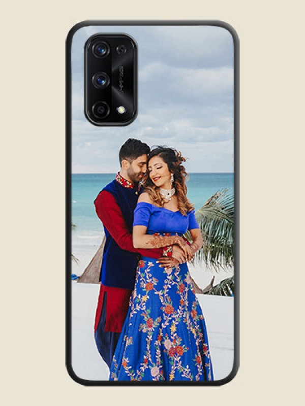 Custom Full Single Pic Upload On Space Black Personalized Soft Matte Phone Covers -Realme X7 Pro