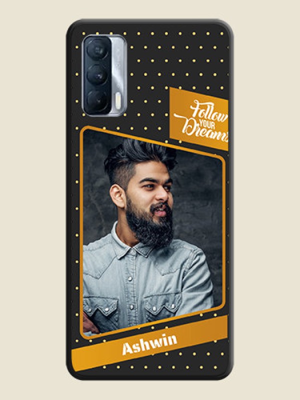 Custom Follow Your Dreams with White Dots on Space Black Custom Soft Matte Phone Cases - Realme X7