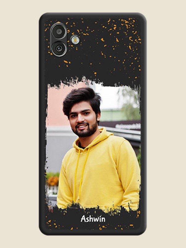 Custom Spray Free Design on Photo on Space Black Soft Matte Phone Cover - Samsung Galaxy A04