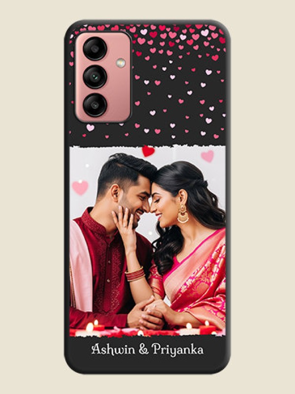Custom Fall in Love with Your Partner  on Photo on Space Black Soft Matte Phone Cover - Galaxy A04s