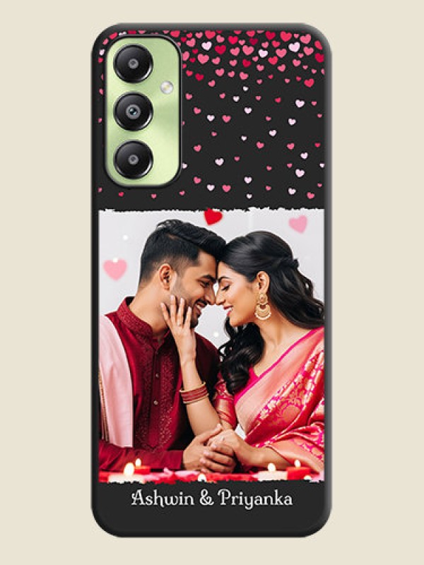 Custom Fall in Love with Your Partner on Photo On Space Black Custom Soft Matte Mobile Back Cover - Galaxy A05s