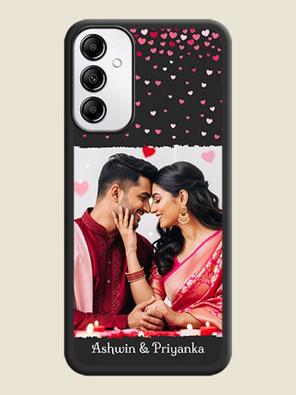 Custom Fall in Love with Your Partner  on Photo on Space Black Soft Matte Phone Cover - Samsung Galaxy A14