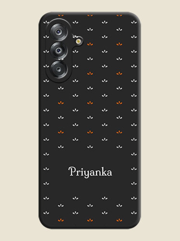 Custom Simple Pattern With Custom Text On Space Black Custom Soft Matte Mobile Back Cover - Samsung Galaxy A17 5G