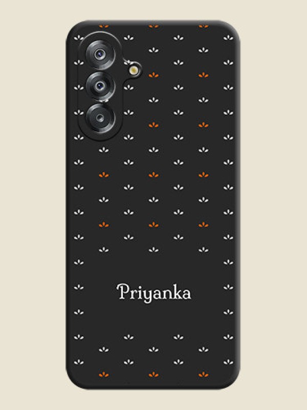 Custom Simple Pattern With Custom Text On Space Black Custom Soft Matte Mobile Back Cover - Samsung Galaxy A26 5G