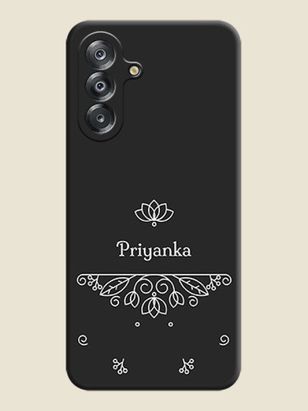 Custom Lotus Garden Custom Text On Space Black Custom Soft Matte Mobile Back Cover - Samsung Galaxy A26 5G