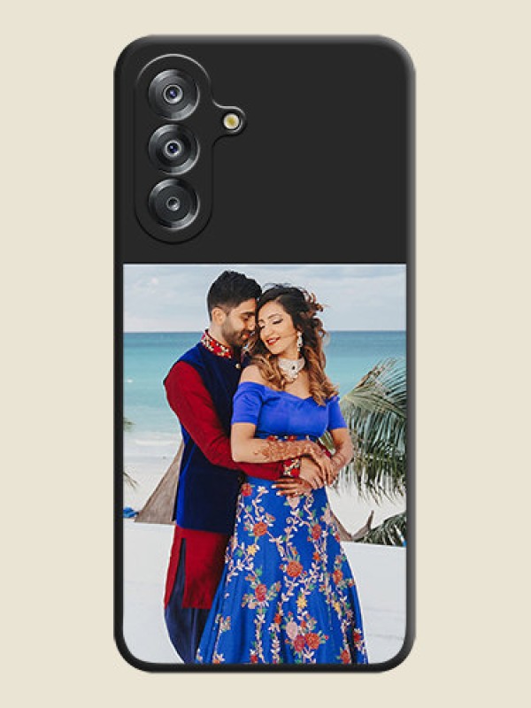 Custom Image Upload With Space Black Color On Custom Soft Matte Mobile Back Cover - Samsung Galaxy A26 5G