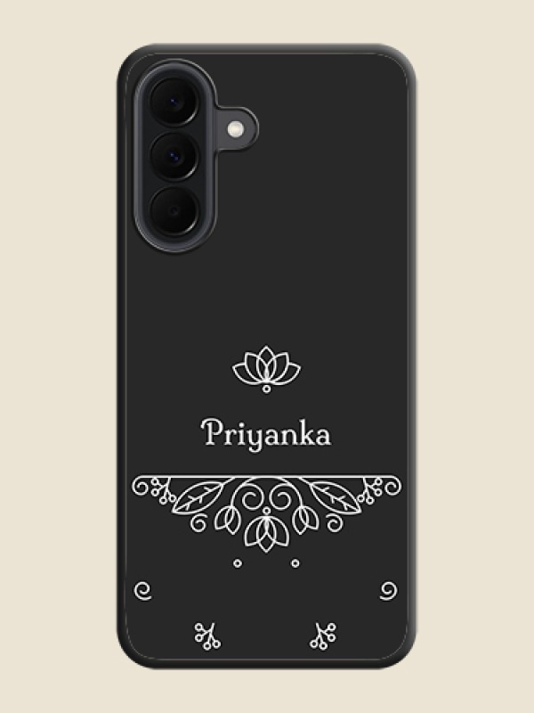 Custom Lotus Garden Custom Text On Space Black Custom Soft Matte Mobile Back Cover - Samsung Galaxy A37 5G