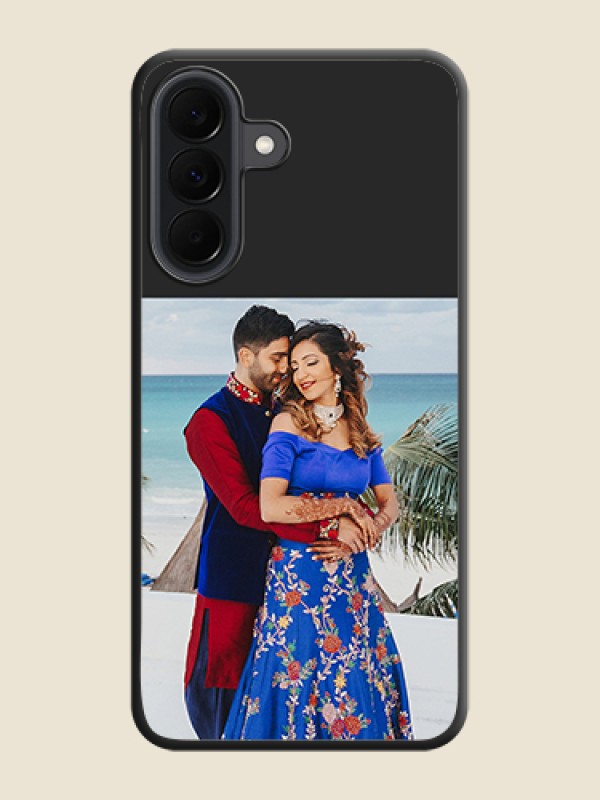 Custom Image Upload With Space Black Color On Custom Soft Matte Mobile Back Cover - Samsung Galaxy A37 5G