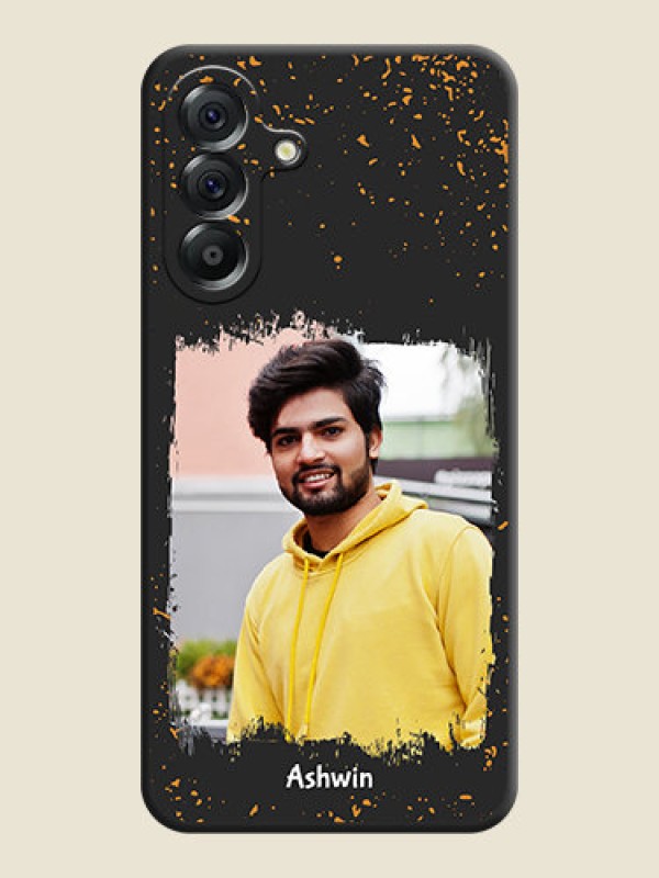 Custom Spray Free Design on Photo On Space Black Custom Soft Matte Mobile Back Cover - Samsung Galaxy A56 5G