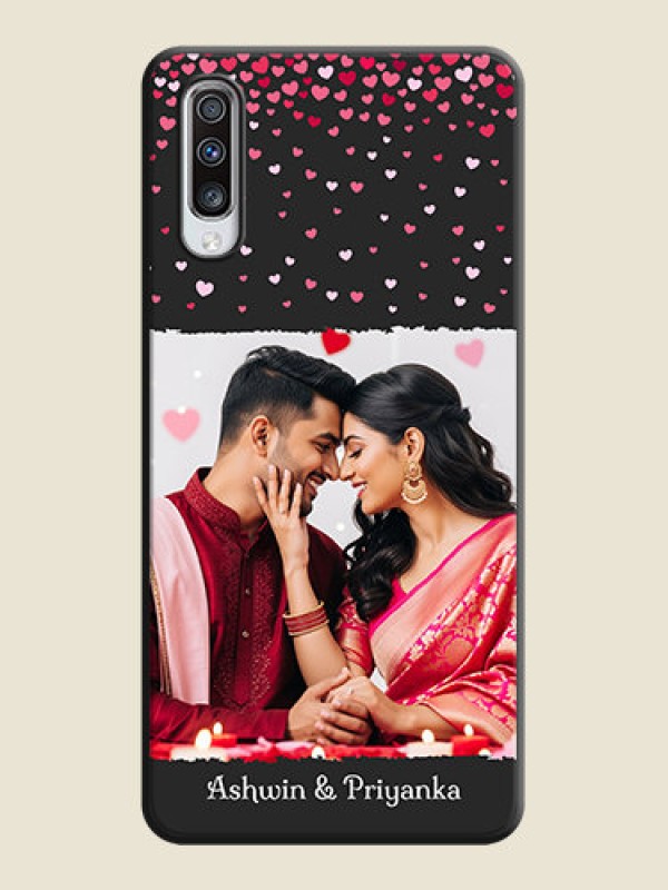 Custom Fall in Love with Your Partner  - Photo on Space Black Soft Matte Phone Cover - Galaxy A70S