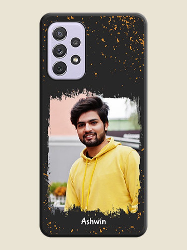 Custom Spray Free Design on Photo on Space Black Soft Matte Phone Cover - Galaxy A72
