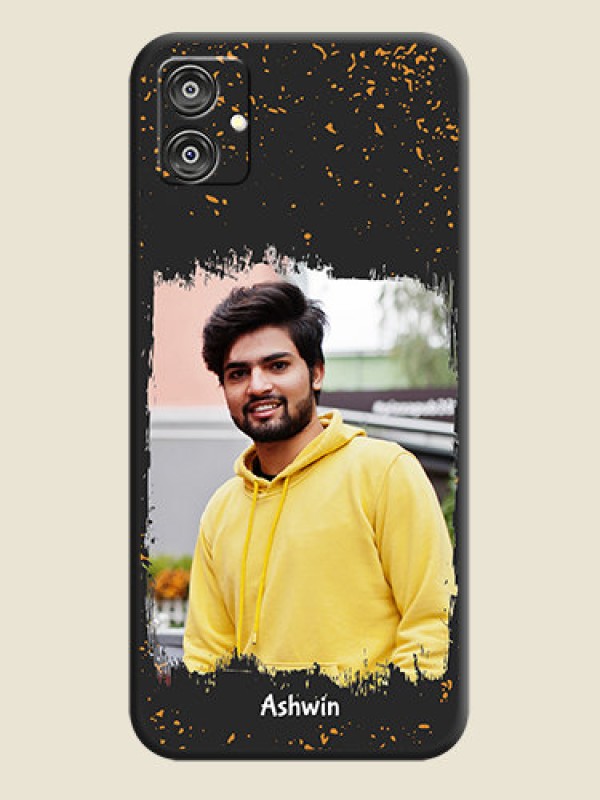 Custom Spray Free Design - Photo on Space Black Soft Matte Phone Cover - Galaxy F04