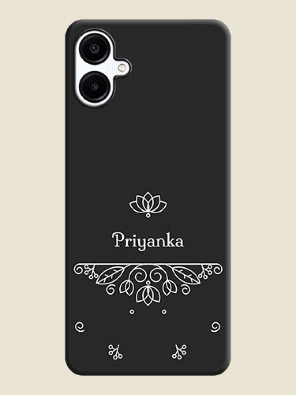 Custom Lotus Garden Custom Text On Space Black Custom Soft Matte Mobile Back Cover - Galaxy F06